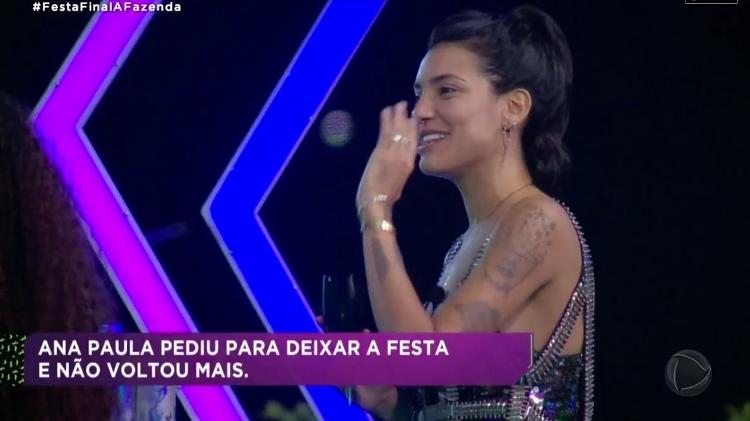 Saída de Ana Paula - Reprodução/RecordTV - Reprodução/RecordTV