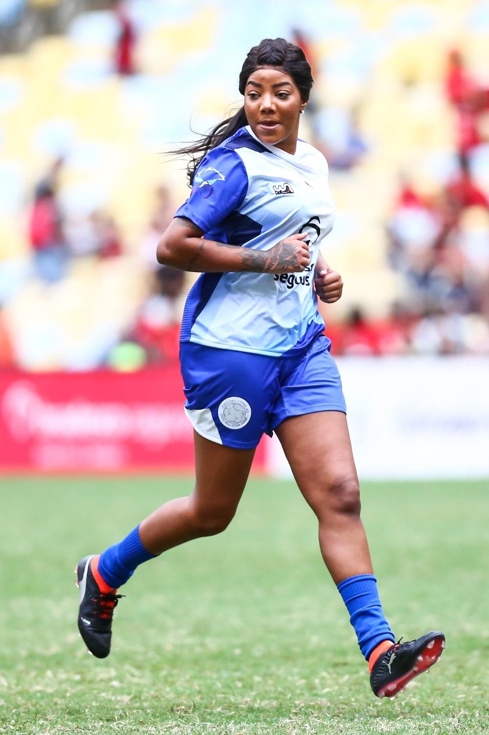 Ludmilla durante o Jogo das Estrelas, no Maracanã - Brazil News