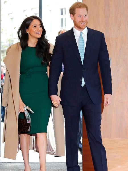 Meghan Markle e o Príncipe Harry anunciam afastamento da família real - Tolga AKMEN / AFP