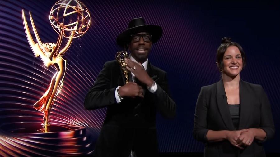 J.B. Smoove e Melissa Fumero apresentaram indicados ao Emmy 2022 - Reprodução/ Youtube