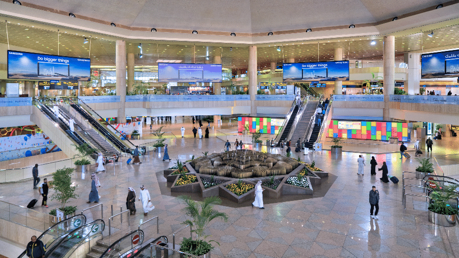 Aeroporto Internacional King Fahd, em Damman, na Arábia Saudita - Divulgação