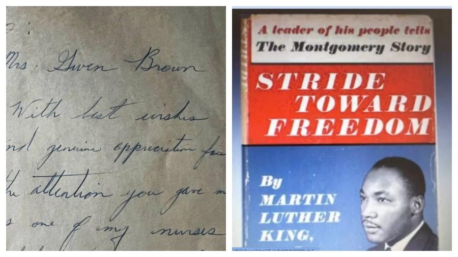 Livro tem a dedicatória de Martin Luther King