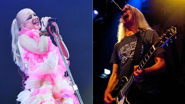 Shirley Manson, do Garbage, e Mark Arm, do Mudhoney; as bandas fazem turnê pelo Brasil nesta semana