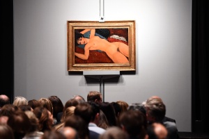 Uma tela de Amedeo Modigliani, "Nu couché" - Timothy A. Clary /AFP PHOTO