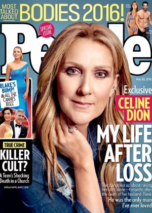 18.mai.2016 - Celine Dion estampa capa da "People" e fala sobre a morte do marido - Divulgação - Divulgação