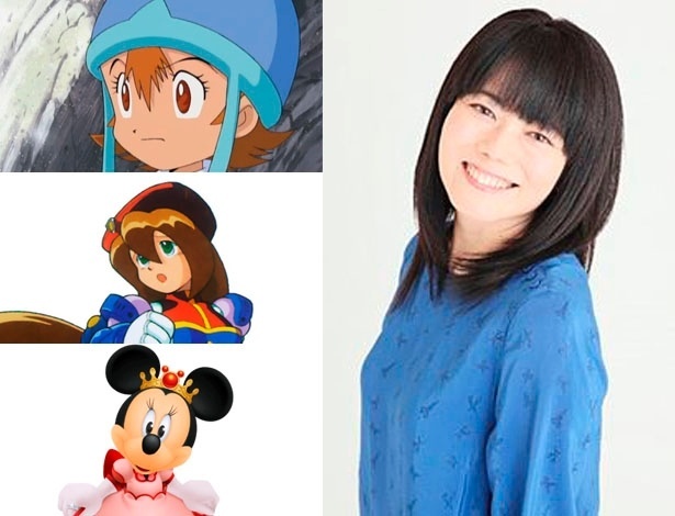 Entre as personagens interpretada por Yuko Mizutanki estão Sora, de "Digimon", Iris, de "Mega Man X4", e Minnie, em "Kingdom Hearts"  - Montagem/UOL
