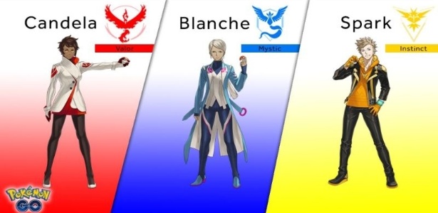O trio de líderes de time deixarão de ser meras figuras decorativas em "Pokémon GO" - Reprodução