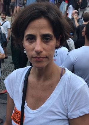 Mariana Lima em ato por Marielle - Ana Cora Lima/UOL - Ana Cora Lima/UOL