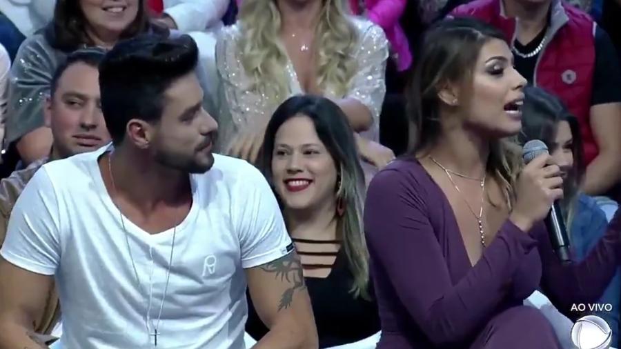 Diego e Franciele na final do "Power Couple Brasil" - Reprodução/TV Record