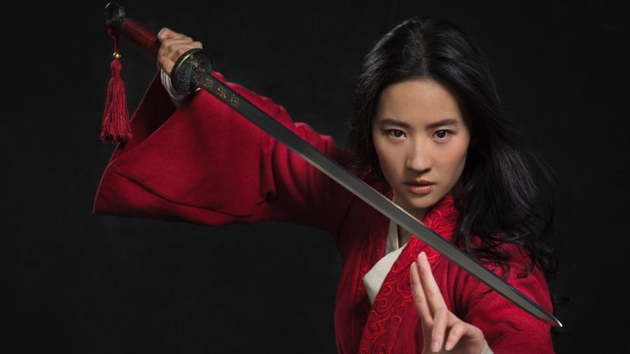 Liu Yifei como heroína do live-action "Mulan", da Disney - Divulgação/Walt Disney