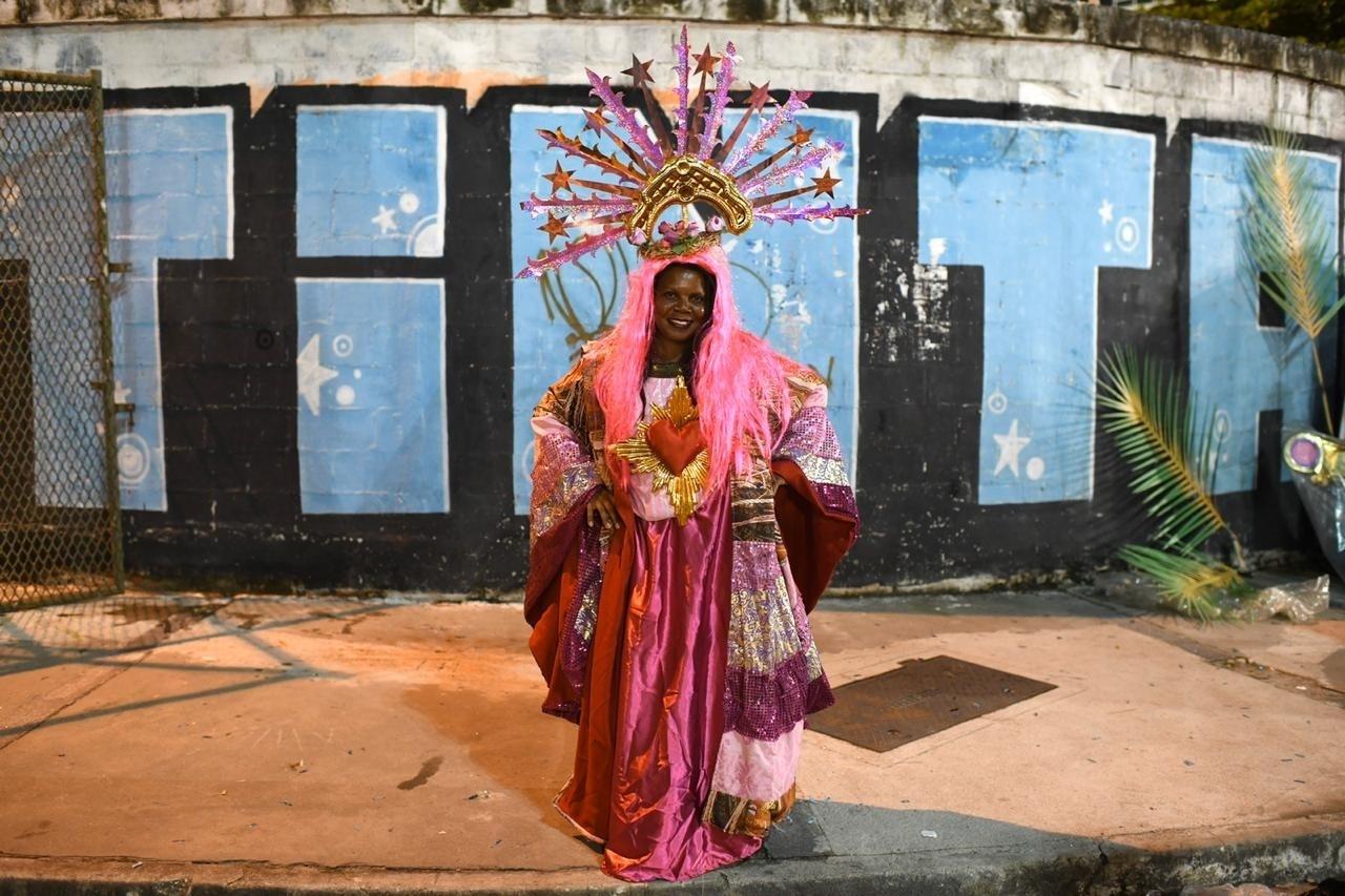 Concentração do desfile da Mangueira - Lucas Landau/UOL