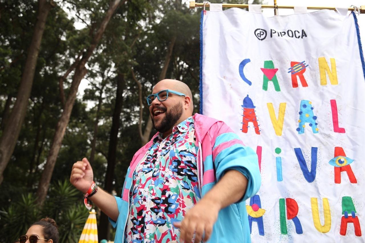 Tiago Abravanel no Bloco da Preta, no Ibirapuera, zona sul de São Paulo - Gabriela Burdmann/UOL