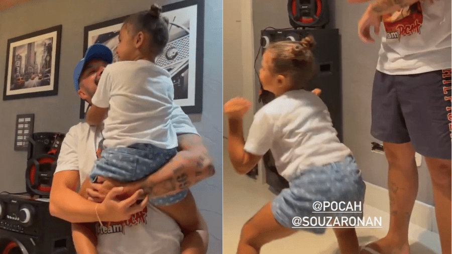 Vitória, de 4 anos, apareceu dançando música da mãe ao ver sua entrada no "BBB 21" - Reprodução/Instagram