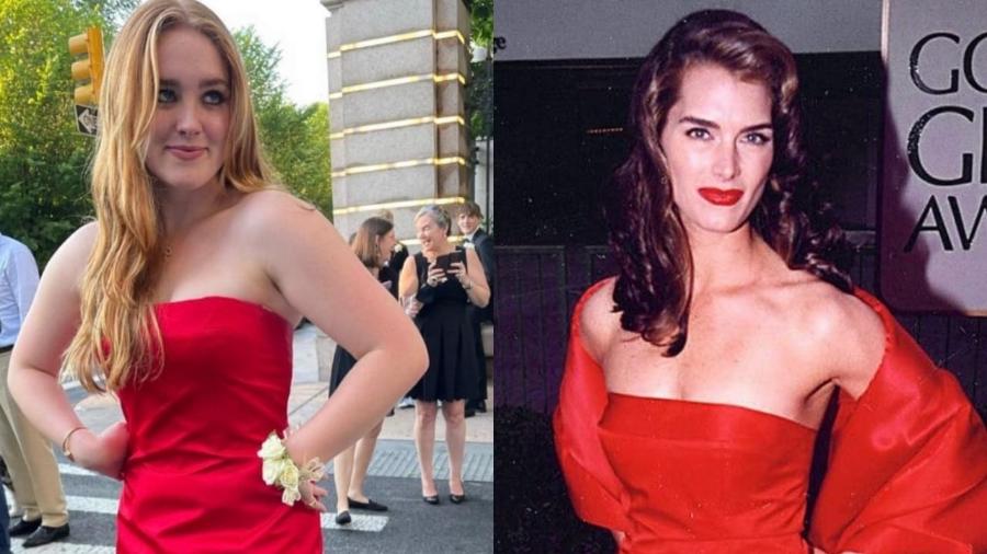 Brooke Shields mostra filha usando o vestido que usou no Globo de Ouro de 1998 em sua formatura - Reprodução/Instagram