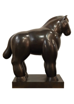 Escultura de cavalo feita pelo colombiano Fenando Botero - Divulgação