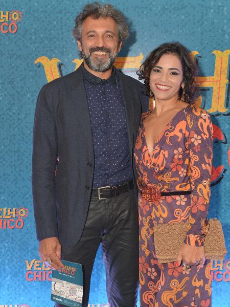 Domingos Montagner e Luciana Lima no lançamento de "Velho Chico", em 2016 - João Miguel Junior/TV Globo