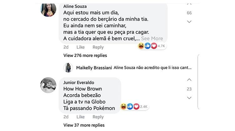 01 - Facebook/Reprodução - Facebook/Reprodução