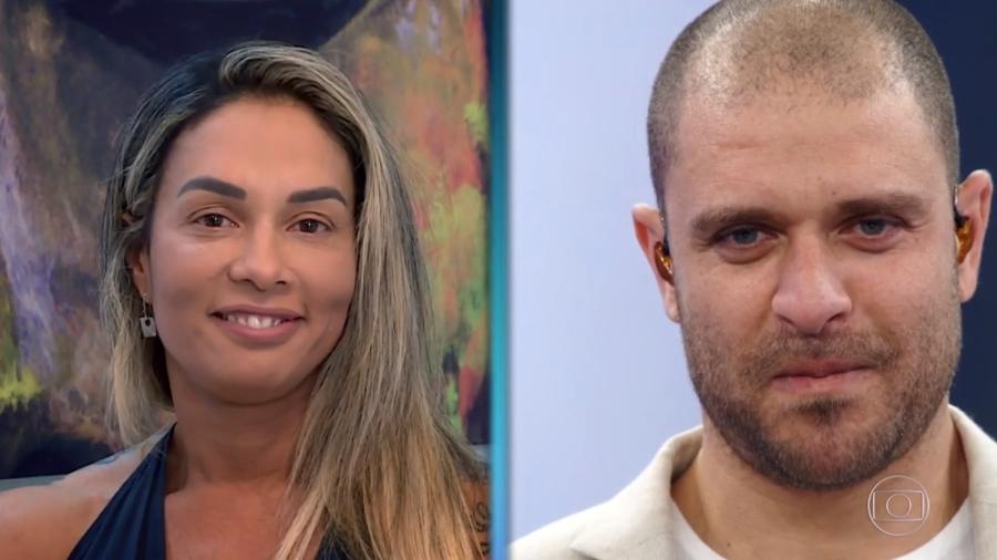 Milena Vaça fala sobre o ex-marido Diogo Nogueira no Arquivo Confidencial, quadro do Domingão do Faustão - Reprodução/TV Globo