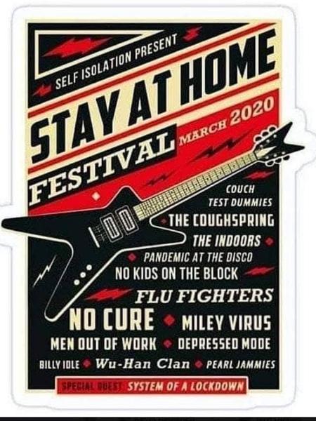 'Stay At Home Festival' mudou nome de bandas e cantores - Reprodução - Reprodução