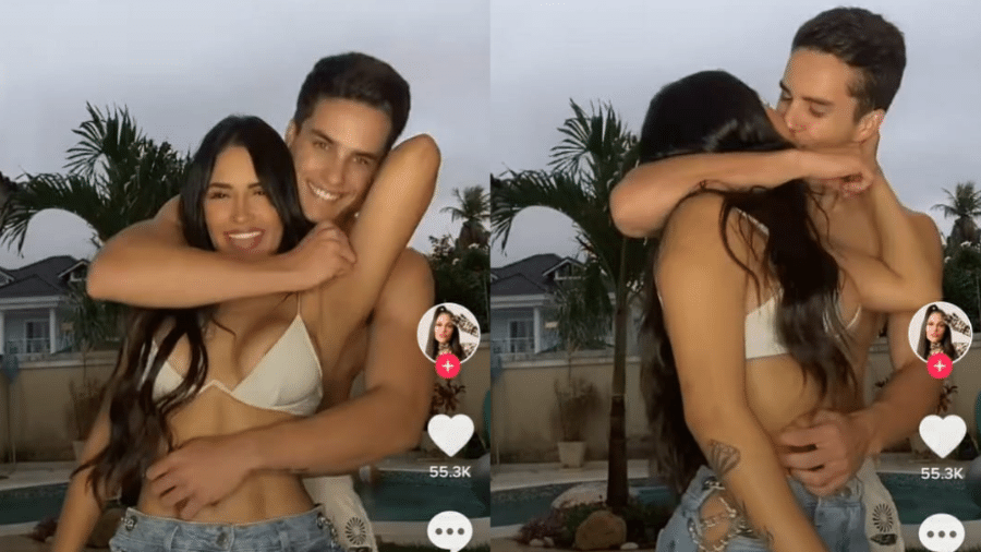 Flay beijou o novo namorado, Pedro Maia, em vídeo  - Reprodução/Instagram