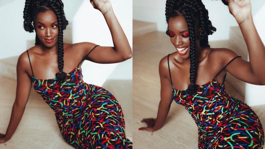 Iza posa para ensaio de marca de roupas - Reprodução/ Instagram @iza