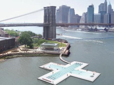 Piscina filtra mais de 600.000 galões de água do rio por dia - + POOL