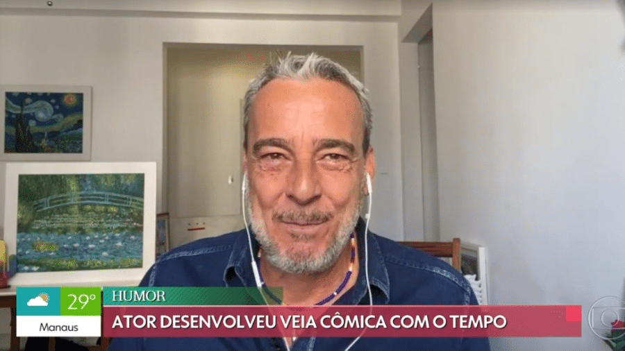 Alexandre Borges participou do "É de Casa" (TV Globo) e falou sobre a experiência de ficar confinado com a mãe que está com Alzheimer - Reprodução/Globoplay