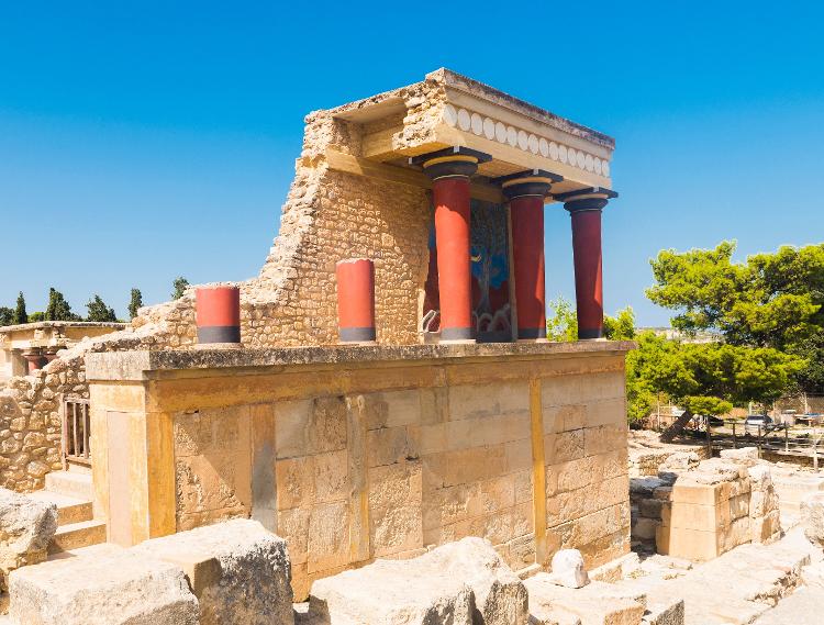 Palácio de Cnossos, em Creta, na Grécia