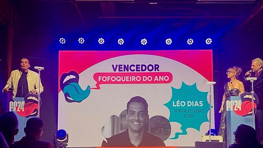 Leo Dias foi o grande premiado do Fofoca Awards 2024 - Alexandre de Melo/UOL