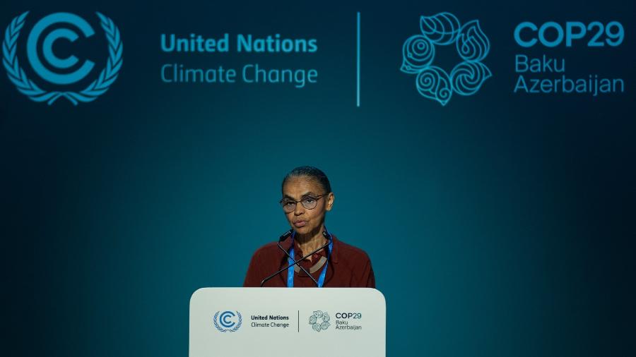 Ministra Marina Silva discursa na COP29