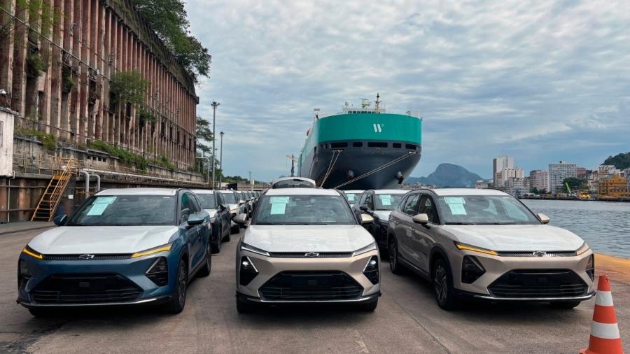 Primeiras unidades do Chevrolet Captiva EV já chegaram ao Brasil para testes de homologação Primeiras unidades do Chevrolet Captiva EV já chegaram ao Brasil para testes de homologação