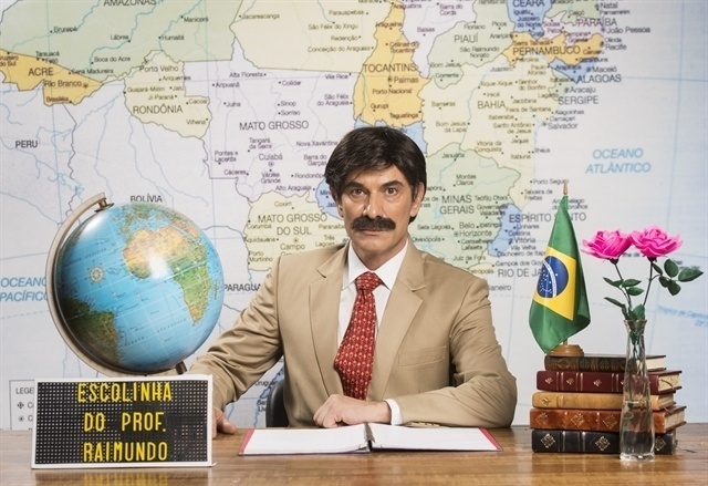 Marco Ricca é Pedro Pedreira, o aluno que contesta tudo o que o professor fala com a frase: "Há controvérsias!" - João Miguel Júnior/TV Globo