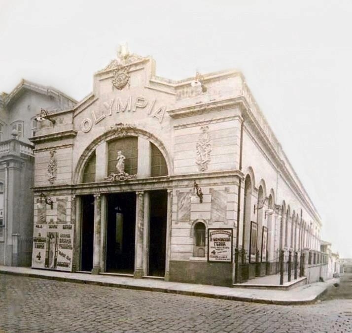 Fachada antiga do Cinema Olympia, em Belém do Pará - Reprodução/Facebook Cinema Olympia