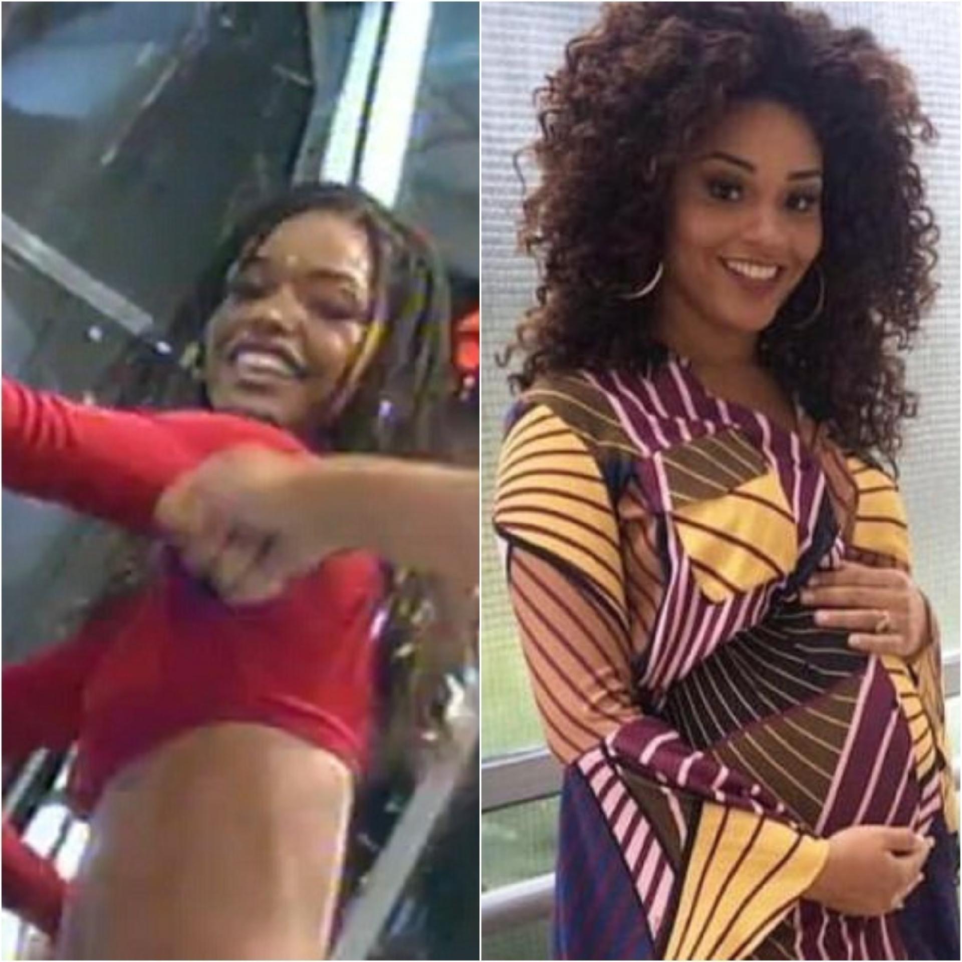 Juliana Alves também foi pescada do balé do Faustão para participar do "Big Brother Brasil 3". Saiu da casa direito para a dramaturgia da Globo com o papel de Selma na novela "Chocolate com Pimenta". Como Sabrina, ela não era uma dançarina que ficava na posição de frente, mas já tinha samba no pé e virou uma das musas do Carnaval do Rio. Em final de setembro nasce sua primeira filha: Yolanda - Reprodução TV Globo/Montagem UOL
