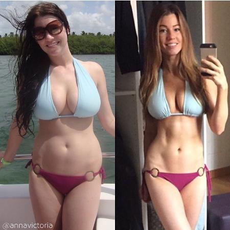 A personal trainer americana Anna Victoria inspira seus seguidores a buscar um estilo de vida mais saudável - Reprodução/Instagram