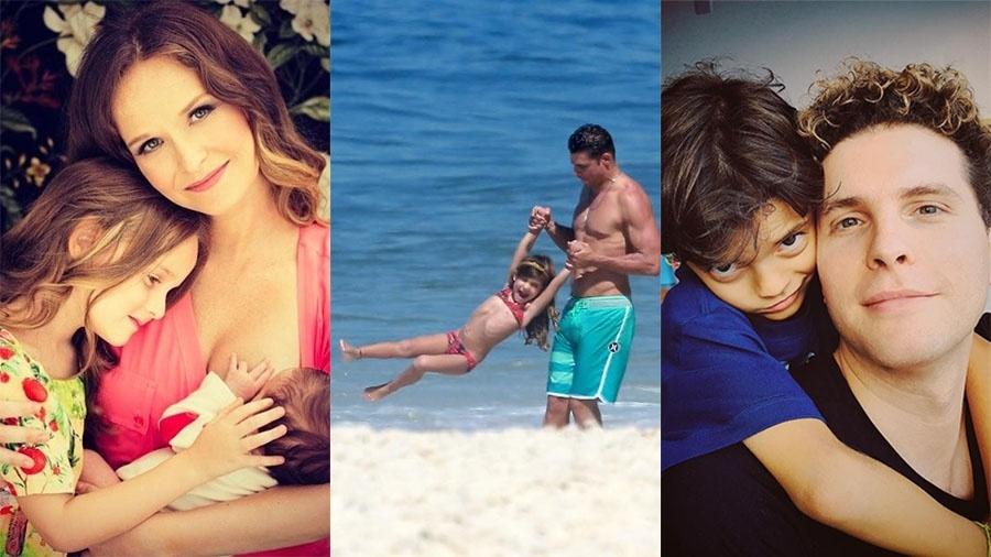 Fernanda Rodrigues, Cauã Reymond e Thiago Fragoso tentam preservar filhos da fama - Reprodução/Instagram e Ag. News