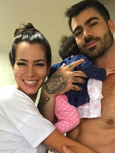 Rodrigão e Adriana com a filha mais nova, Linda - Reprodução/Instagram