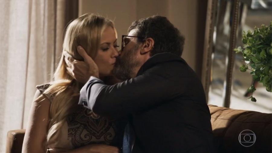 Samuel beija Suzy após se separar de Cido - Reprodução/Globo