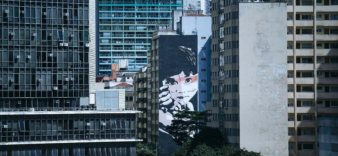 A vista da varanda do nono andar do Ouvidor 63, no centro de São Paulo - Carine Wallauer/UOL