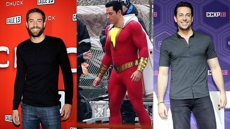 Zachary Levi - Divulgação/Steve Wilkie/DC Comics, Reprodução/Twitter e Manuela Scarpa/Brazil News - Divulgação/Steve Wilkie/DC Comics, Reprodução/Twitter e Manuela Scarpa/Brazil News