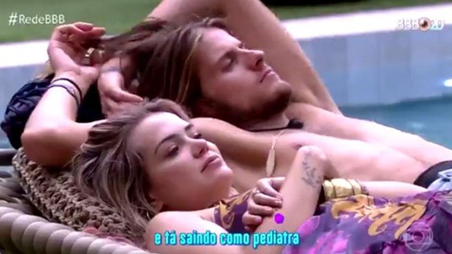 Rafel Portugal zoa com Marcela e Daniel no CAT BBB - Reprodução/TV Globo