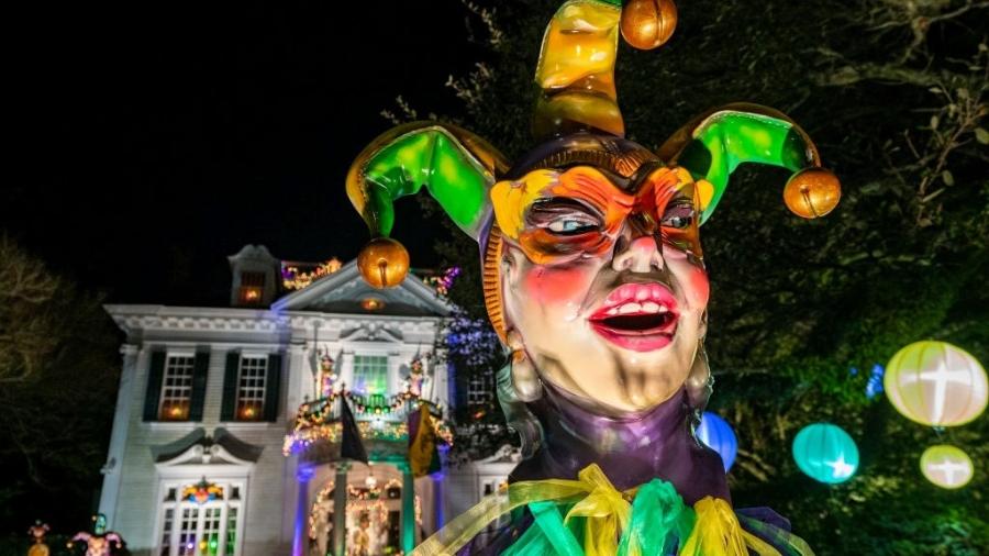 Bobo da corte dá tom carnavalesco à casa em Nova Orleans - Erika Goldring/Getty Images