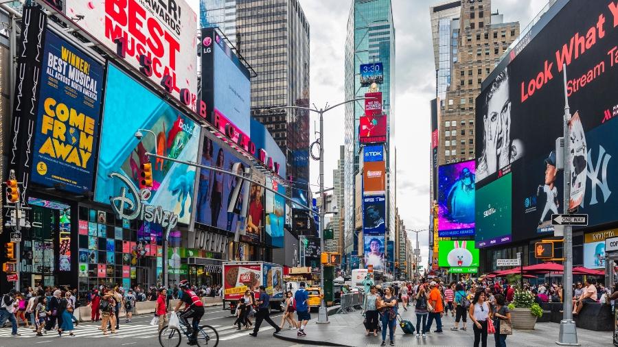 A Times Square, um dos pontos mais badalados de Nova York - MicheleVacchiano/Getty Images