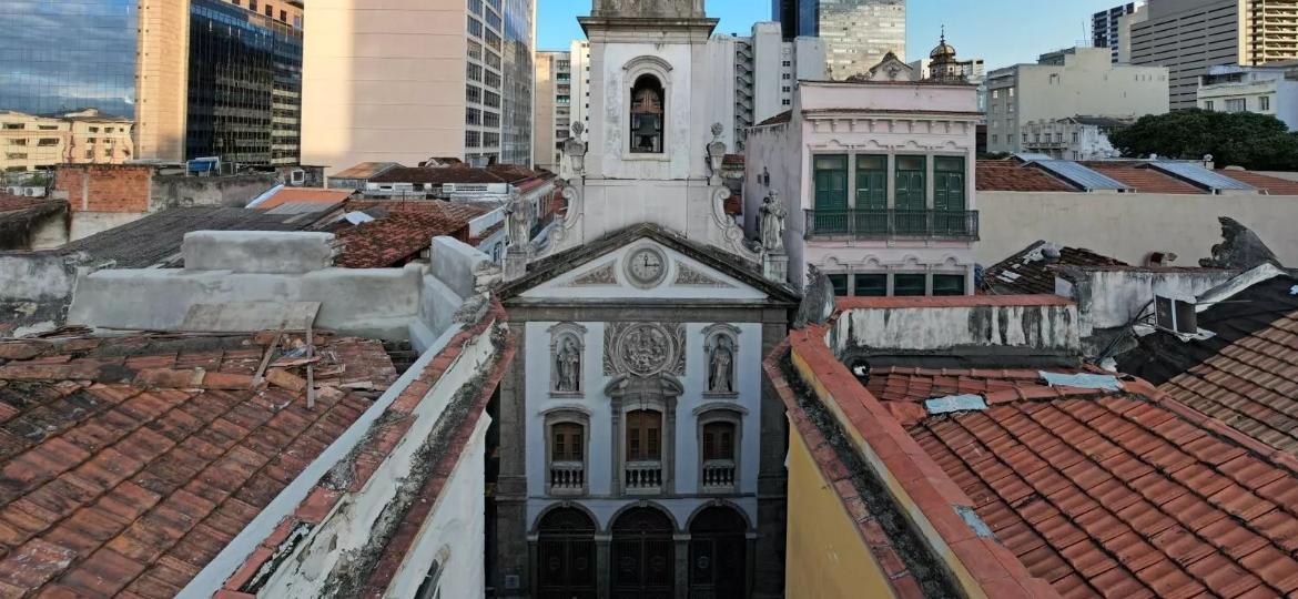 A igreja Nossa Senhora da Lapa dos Mercadores, no centro do Rio - Divulgação/Comissão de Patrimônio da Arquidiocese do Rio de Janeiro