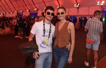 Rock in Rio: Sasha Meneghel e o marido, João Lucas, no 4º dia do festival