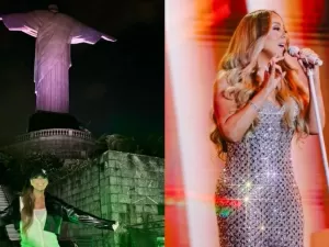 Mariah Carey visita Cristo Redentor na véspera de show no Rock in Rio