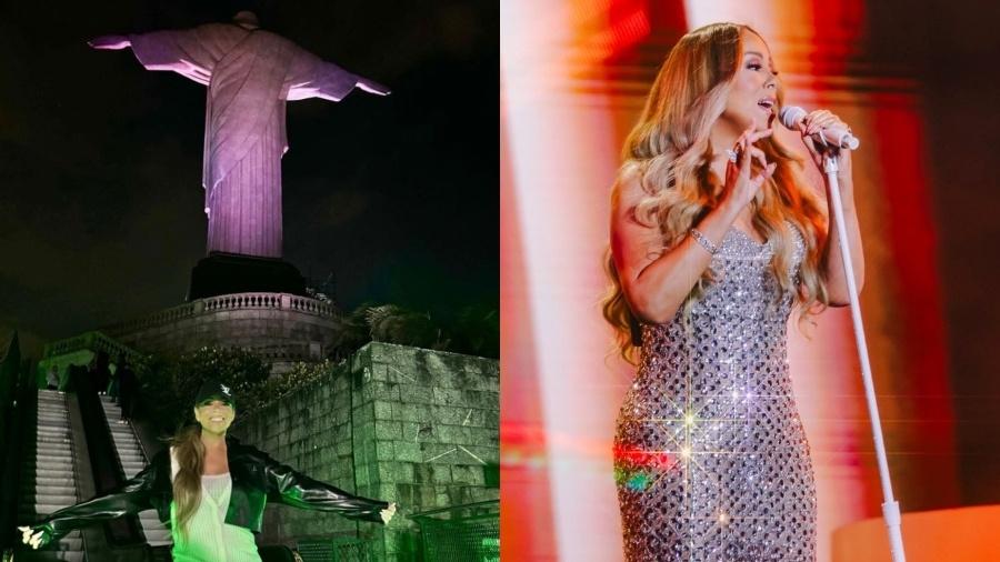 Cantora Mariah Carey visita o Cristo Redentor