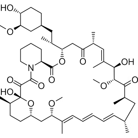 Estrutura química da rapamicina Estrutura química da rapamicina