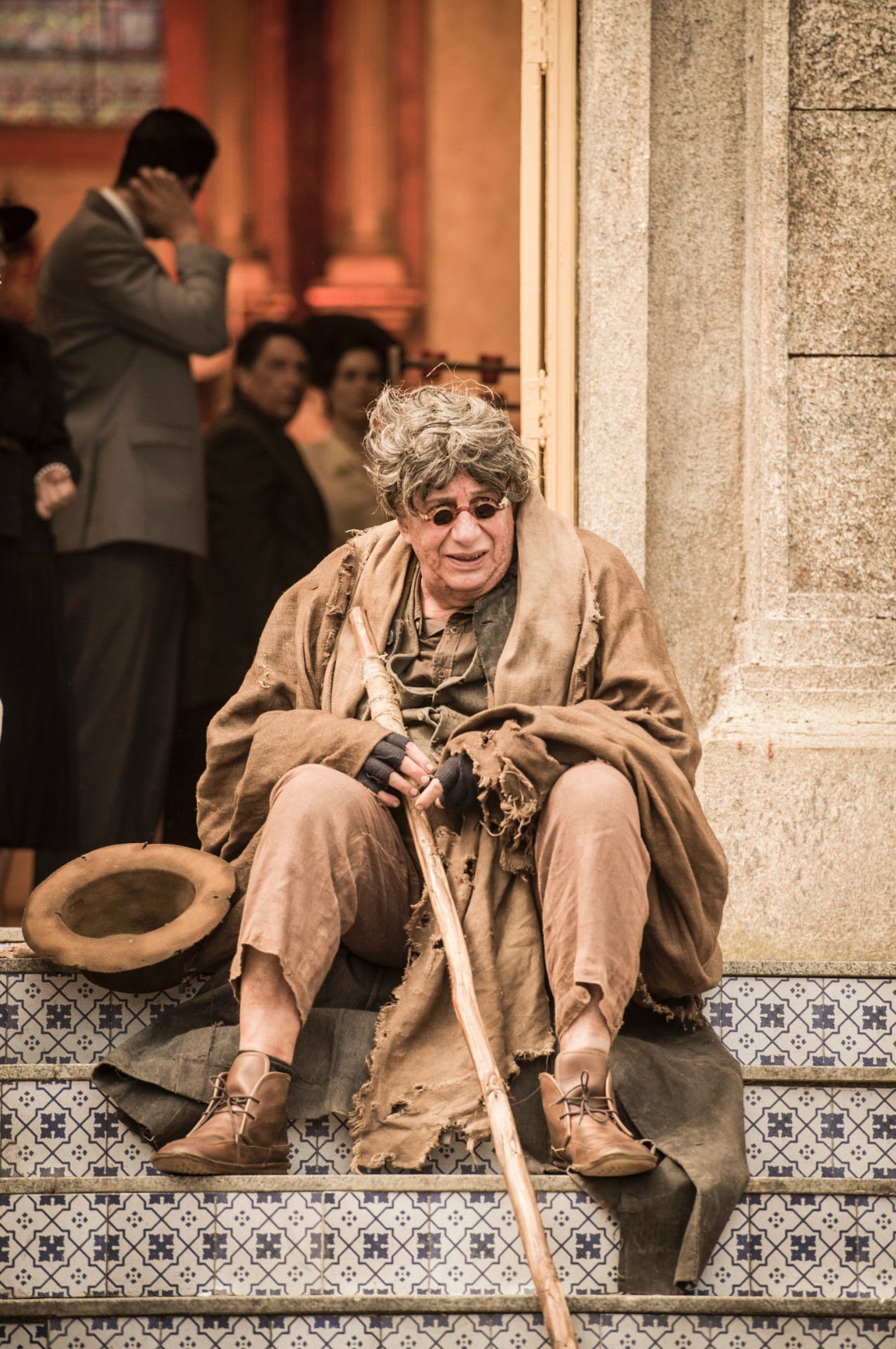 Pancrácio não consegue emprego como professor e vive de pedir esmolas - TV Globo/Divulgação