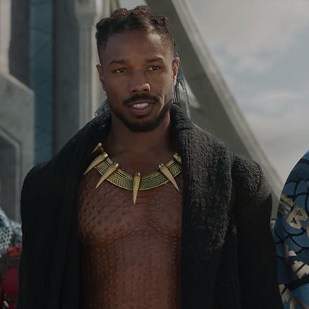 Michael B. Jordan como Erik Killmonger em "Pantera Negra" - Divulgação/Marvel - Divulgação/Marvel